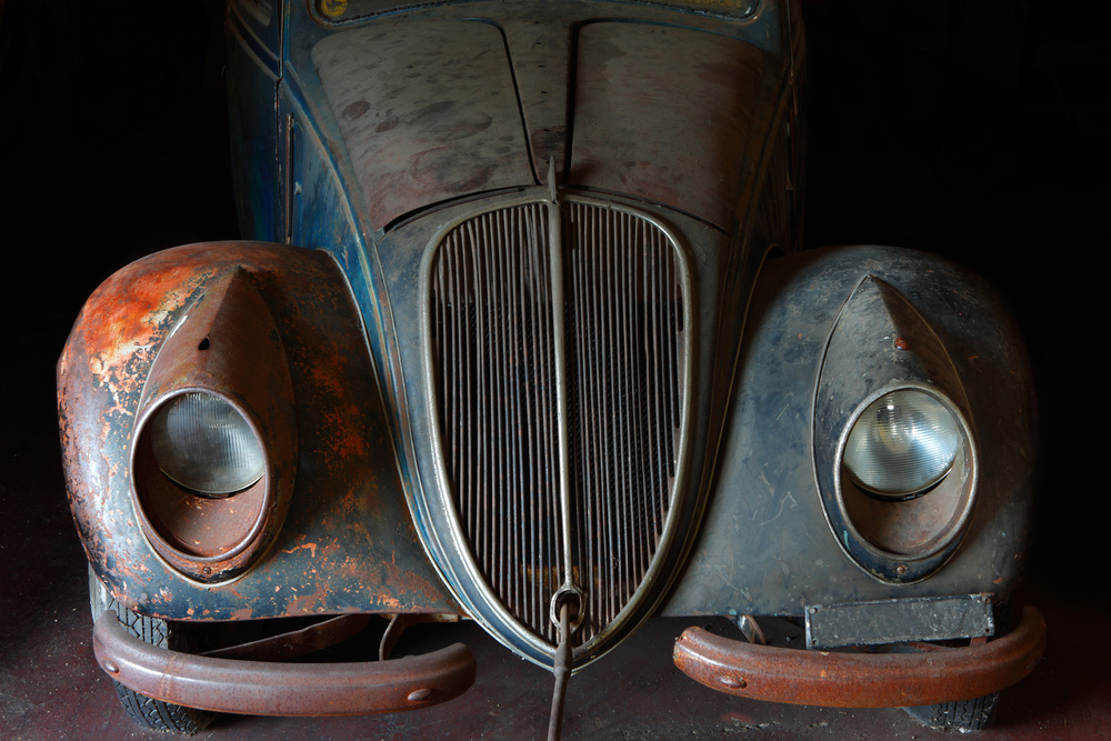 car about to go through chemical immersion process - Car rust free